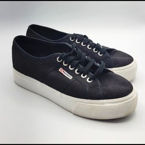 Superga platform sneakers in great condition.  Size 8.5